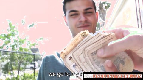 SayUncleNetwork.com - Straight Latino cums hard while barebacked deep and raw in POV