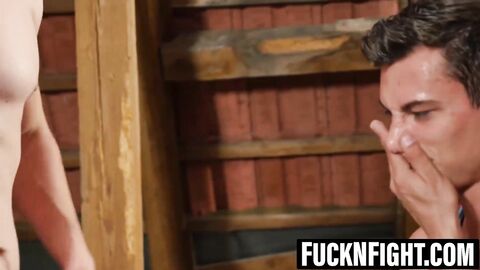 Jocks wrestle rough then drill each others asses raw