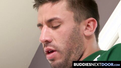 BuddiesNextDoor.com - Athletic jock with big cock drills his lover's ass balls deep i