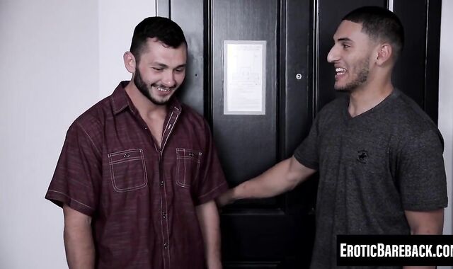 Aden Davinci rides Johnny Riley's hung cock eagerly