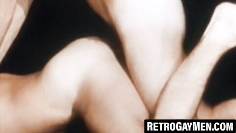 Hairy gay man speared by lovers freakishly long dick