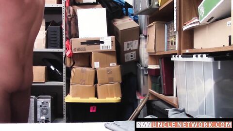 SayUncleNetwork.com - Young thief's tight ass thoroughly examined and raw fucked