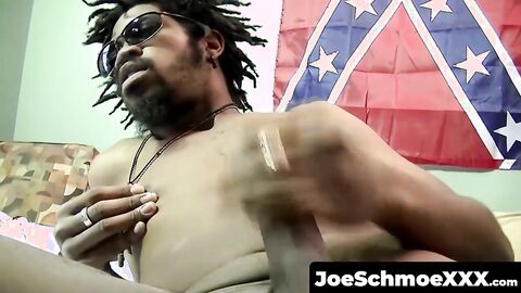 JoeSchmoeXXX.com - Mature guy helps black dude reach climax with oral service