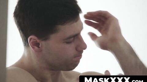 MaskXXX.com - Handsome jock Sam Cuthan's thick cock stroking and wank off