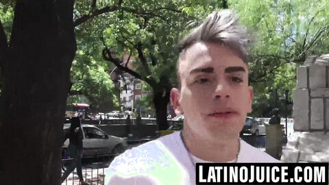 Latino bottom picked up and filled with raw dick