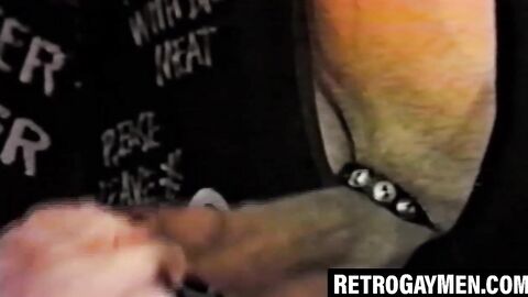 Classic glory hole jock deepthroats strangers thick cock