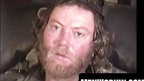 Dirty bum Lee Bond jacks his cock for cash