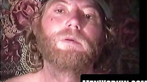 Dirty bum Lee Bond jacks his cock for cash