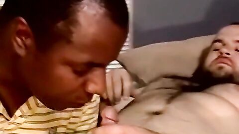 JoeSchmoeXXX.com - Fat and hairy amateur serviced by mature black gay mouth