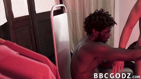 Muscular homo makes a guy suck his dick before rawpounding
