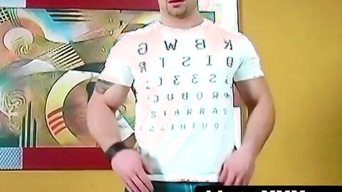 MaskXXX.com - Hot abs stallion William's kinky solo show and muscle flexing