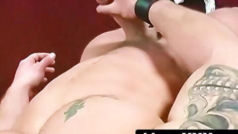 MaskXXX.com - Hot abs stallion William's kinky solo show and muscle flexing