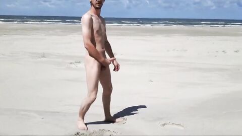 Outdoor Handjob on the Beach with Denis Matern