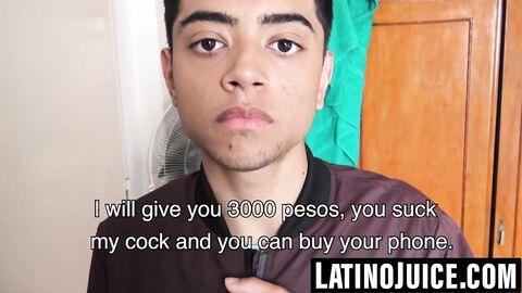 Young Latino stuffed with cock and fed cum