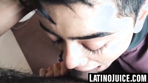 Young Latino stuffed with cock and fed cum
