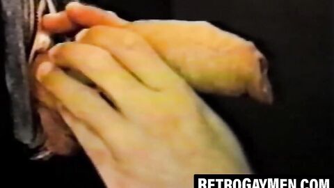 Horny retro jock sucks strangers big dick to the base