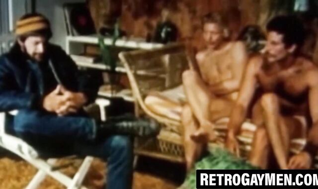 Hairy muscular gay orgy turns into breeding frenzy