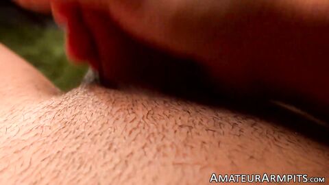 Alfonso Osnaya licks his armpit while jerking off cock