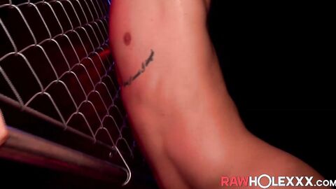 Jeremy Vuitton gets his ass drilled by Des Irez at the saunas glory hole