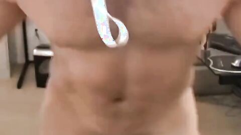 Muscular Hunk Jeff Self-Facials On Cam