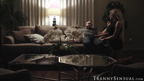 Joel Someone earns his loan by fucking his trans stepmom Eva Paradis