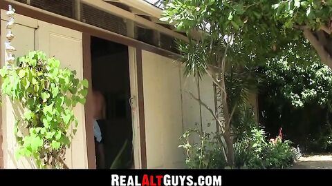 RealAltGuys.com - Punk rocker gets his face showered with cum after an intense blowjo