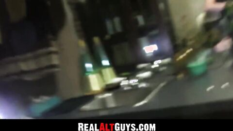 RealAltGuys.com - Alt amateur pleasures his man by sucking his massive dick eagerly