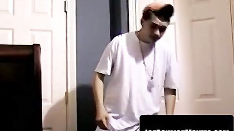 Gage winchesterâs wet dick erupts during thigh flex orgasm