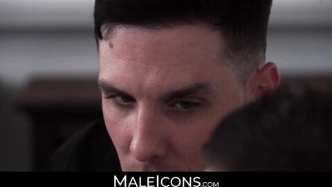MaleIcons.com - Inked homo Michael Stax's ass eating session before anal