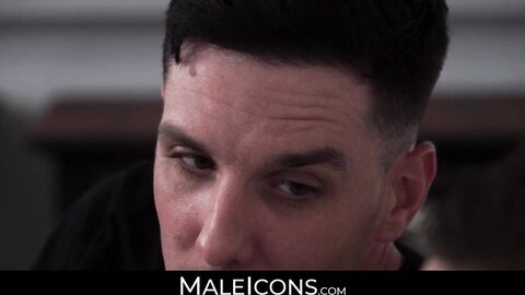 MaleIcons.com - Inked homo Michael Stax's ass eating session before anal