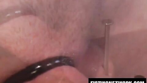 Steve Cannon satisfies cock stuffing fetish with tools