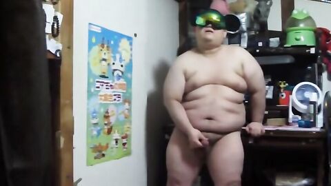 Asian Chub Jerks Off Solo