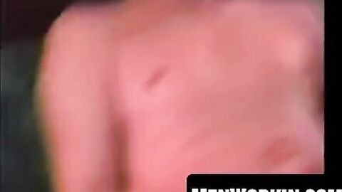 Ugly Joe pleasures himself until he blows cum