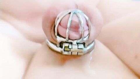 Sissygasm - Cumming in Chastity, a Twink's Anal Adventure