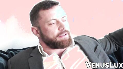 Shemale Venus Lux relieves stress bare smashing a handsome hunk