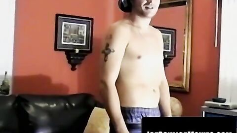 Iceberg milks black anaconda until cum geysers on camera