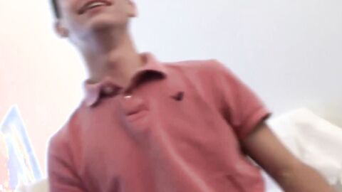 Adorable twink gets his hole devirginized by horny frat men