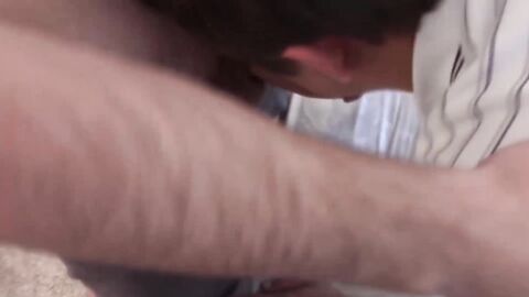 Adorable twink gets his hole devirginized by horny frat men