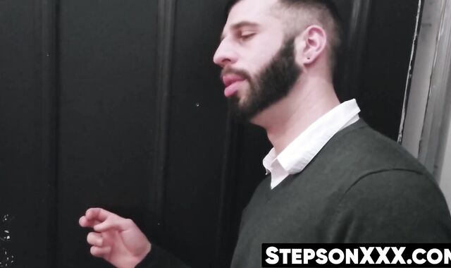 Twink swallows and rides stepdadâs throbbing cock