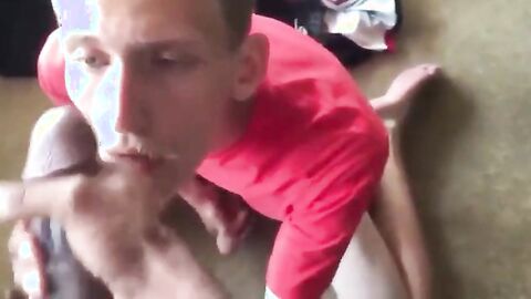 Sucking Huge Black Cock