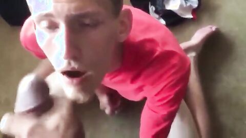 Sucking Huge Black Cock