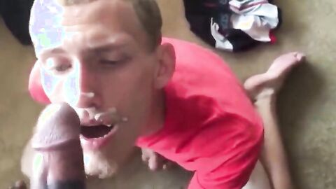 Sucking Huge Black Cock