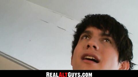 RealAltGuys.com - Tattooed jock takes a hard cock in his ass before getting a messy f