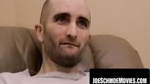 Blaze jackhammers dick on bed until cum blasts his abs