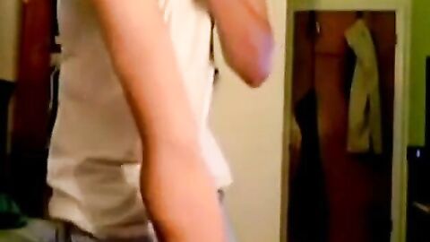 Big Cock Handjob by a Hot Amateur Man on Webcam