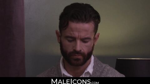 MaleIcons.com - Gay hunk Hans Berlin's passionate interracial ass pounding