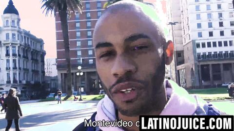 Inked Latino dominates straight black stud raw