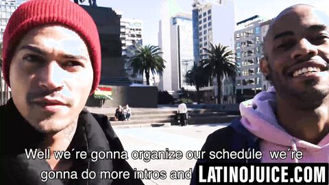 Inked Latino dominates straight black stud raw