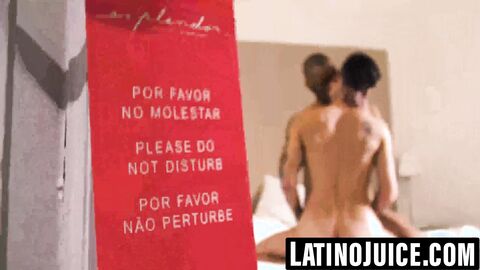 Inked Latino dominates straight black stud raw