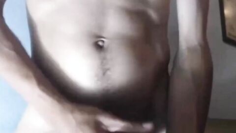 Curved Uncut Latino Cock Shoots a Hands-Free Load